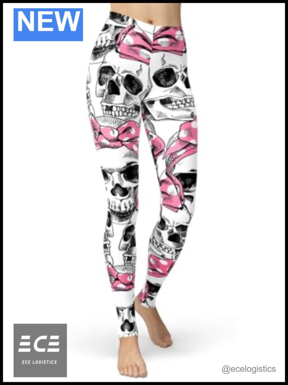 Sugar Skull Leggings Buttery Soft 4-Way Stretch High Rise Full Length